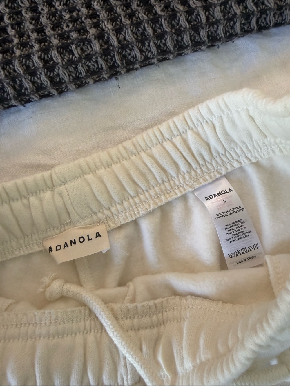 Adanola Cream Shorts with Black Side Stripes - Picture 3 of 3